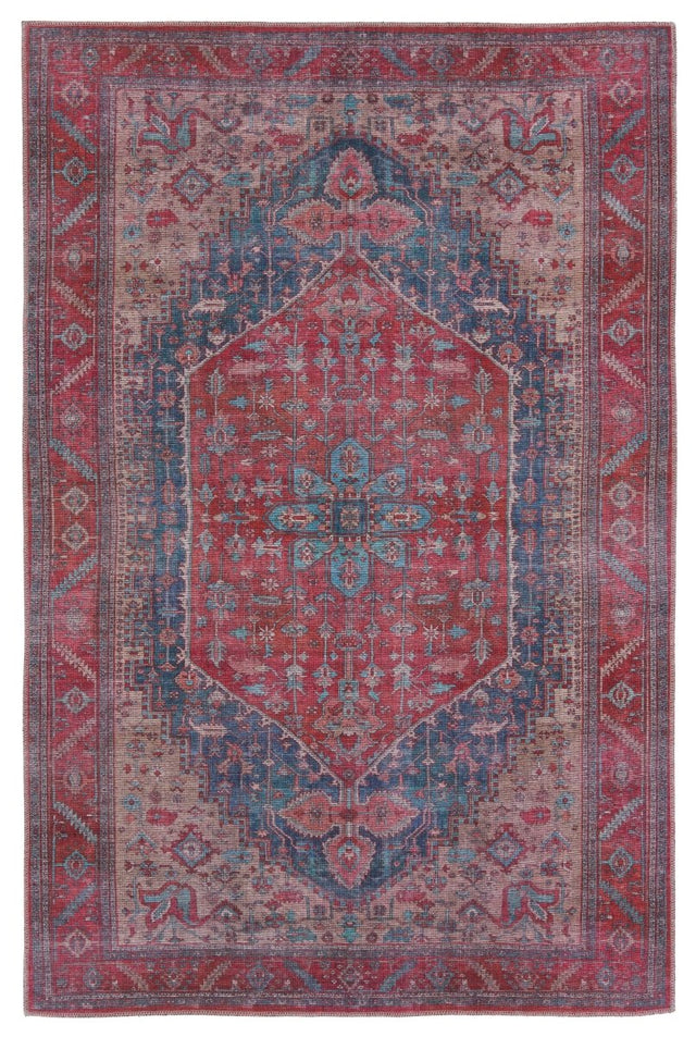 Jaipur Fairbanks By Label J Fairbanks Vin02 Red/Blue Rug.