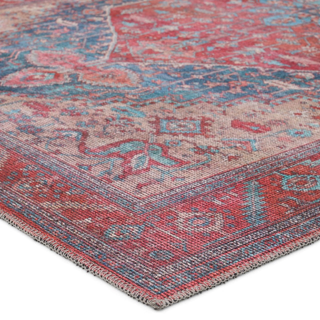 Jaipur Fairbanks By Label J Fairbanks Vin02 Red/Blue Rug.