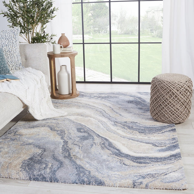 Jaipur Ferris Orion Frr07 Blue/Light Gray Rugs.
