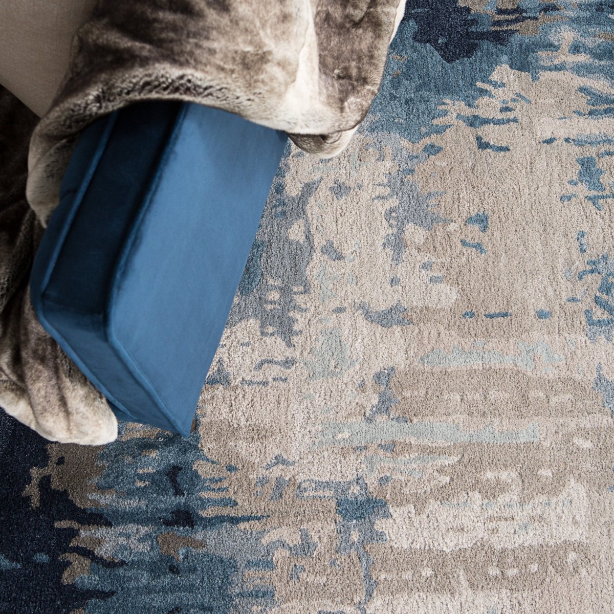 Jaipur Genesis Benna Ges18 Blue/Gray Rug.