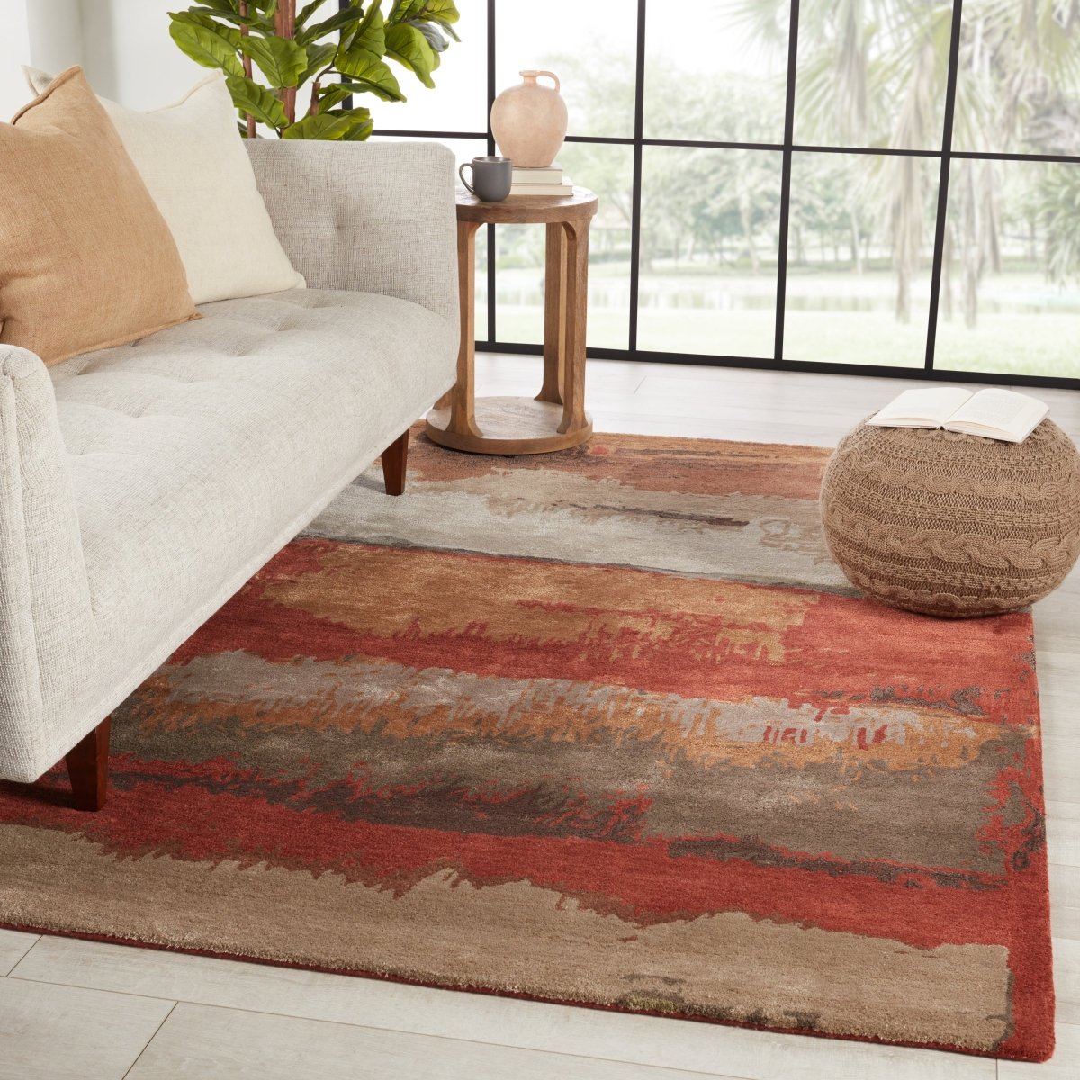 Jaipur Genesis Juna Ges52 Red Rug.