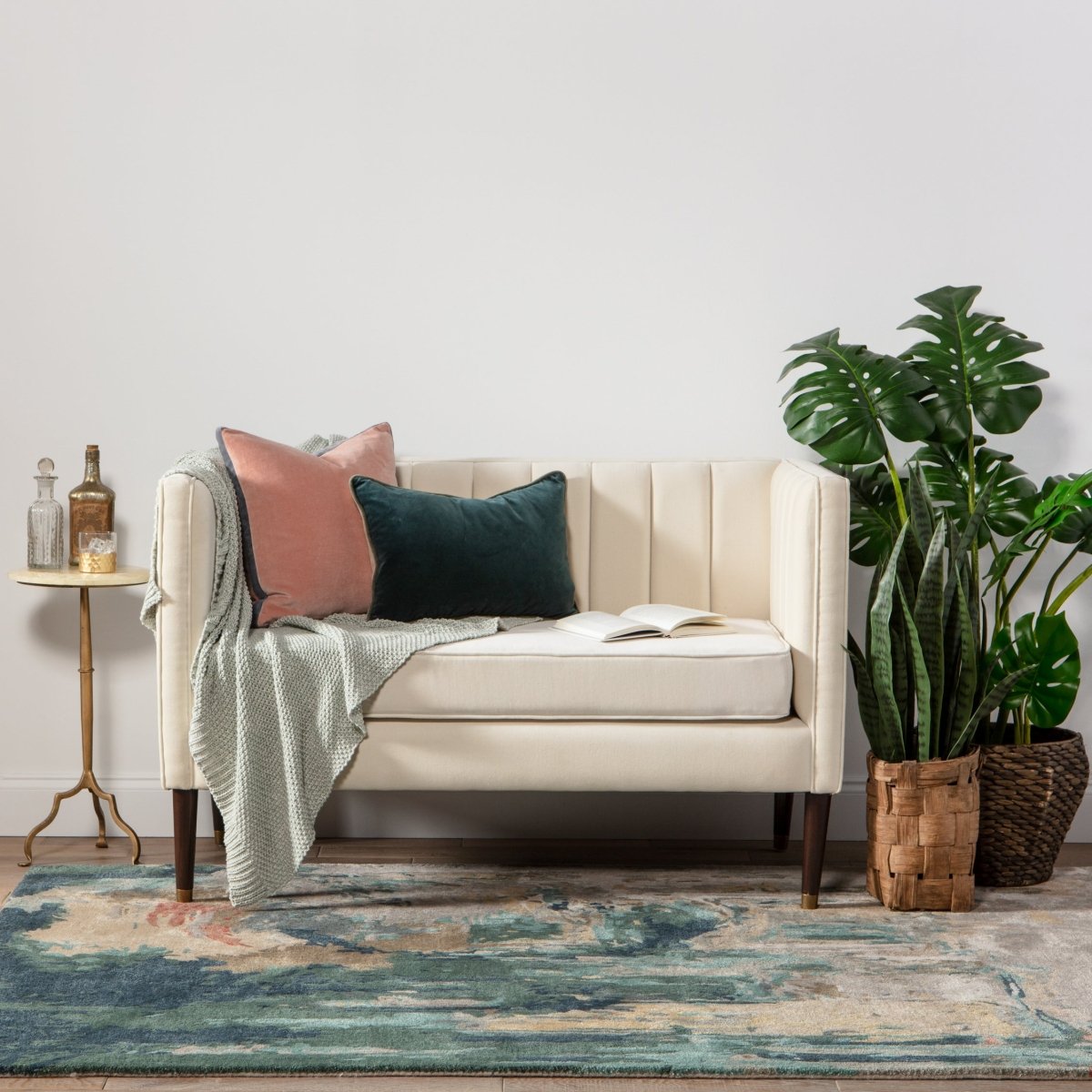 Jaipur Genesis Luella Ges46 Teal/Gray Rugs.