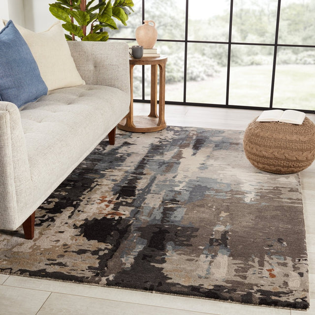 Jaipur Genesis Matcha Ges54 Gray Rug.