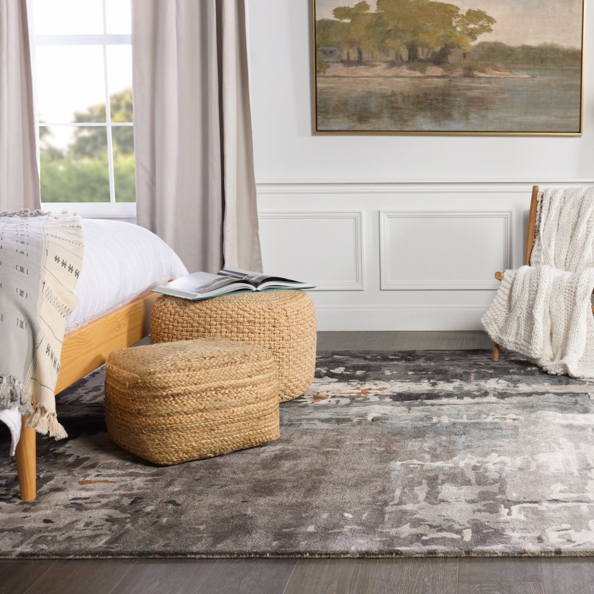 Jaipur Genesis Matcha Ges54 Gray Rug.