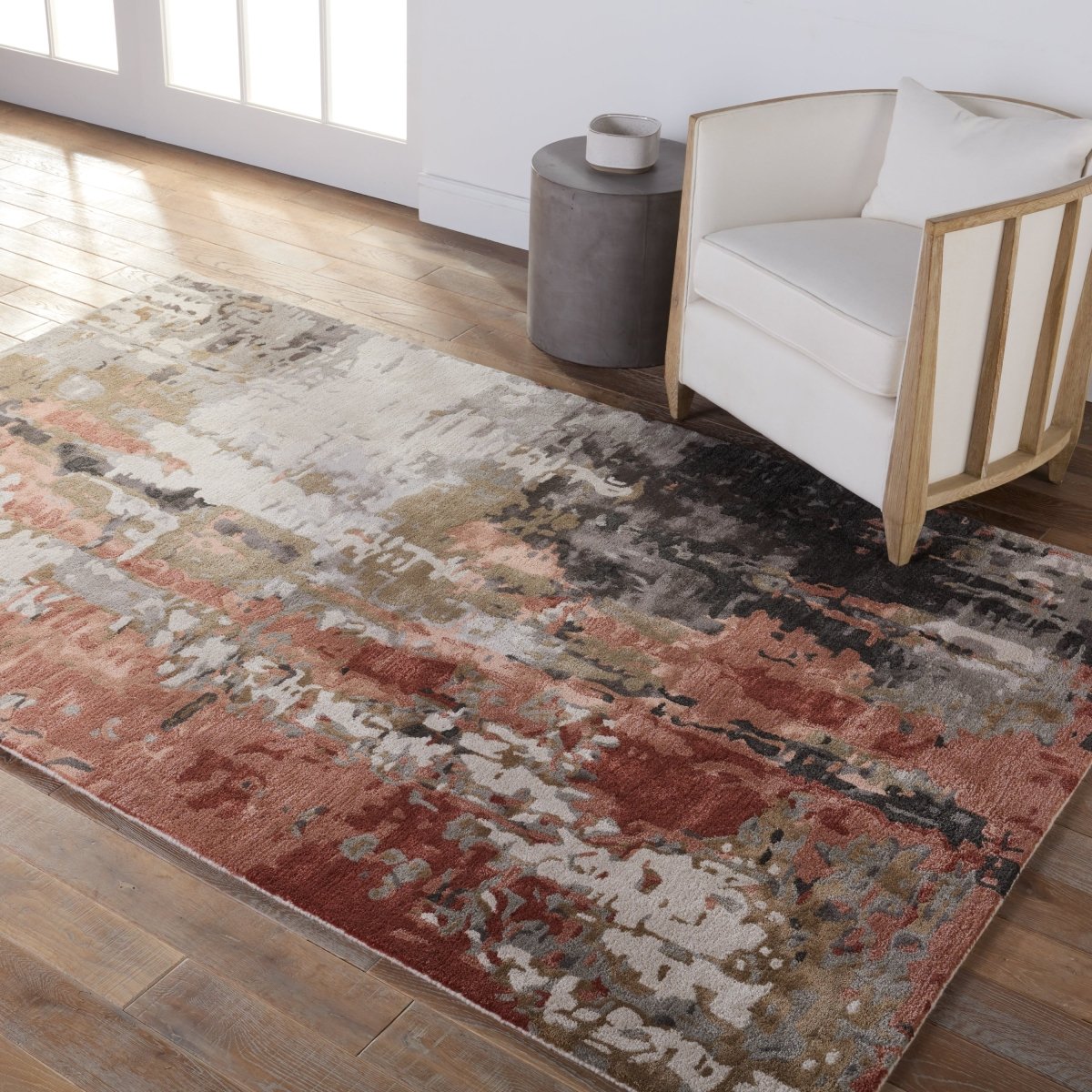 Jaipur Genesis Matcha Ges59 Gray Rug.