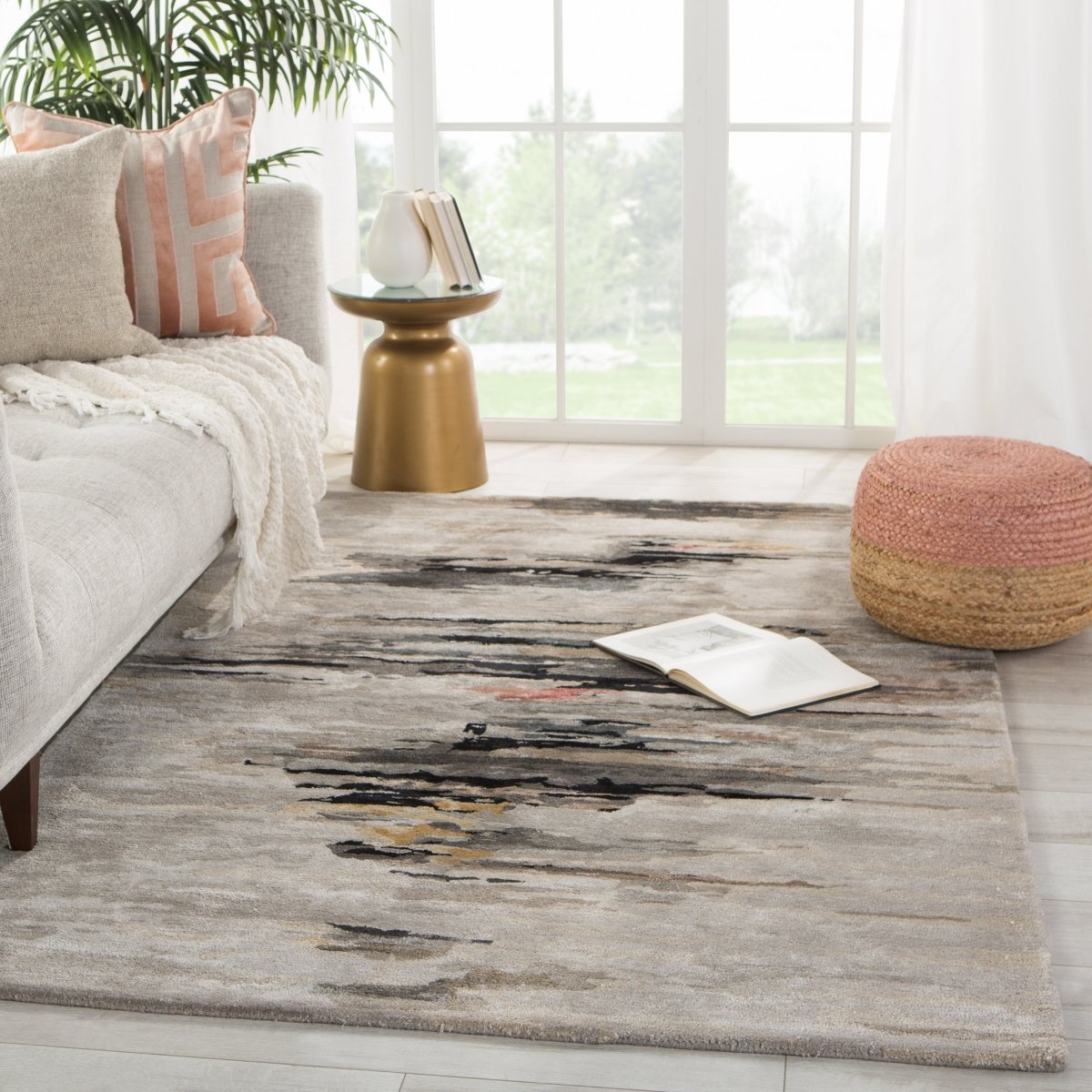 Jaipur Genesis Ryenn Ges47 Gray/Black Rugs.