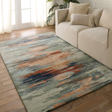 Jaipur Genesis Ryenn Ges61 Sage/Peach Rug.