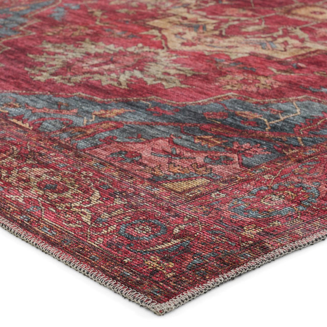 Jaipur Gloria By Label J Gloria Vin06 Red/Blue Rug.