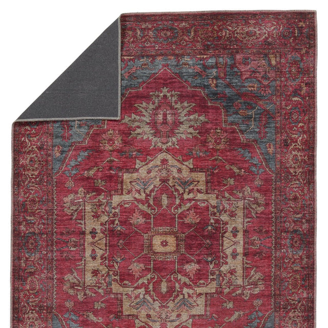Jaipur Gloria By Label J Gloria Vin06 Red/Blue Rug.