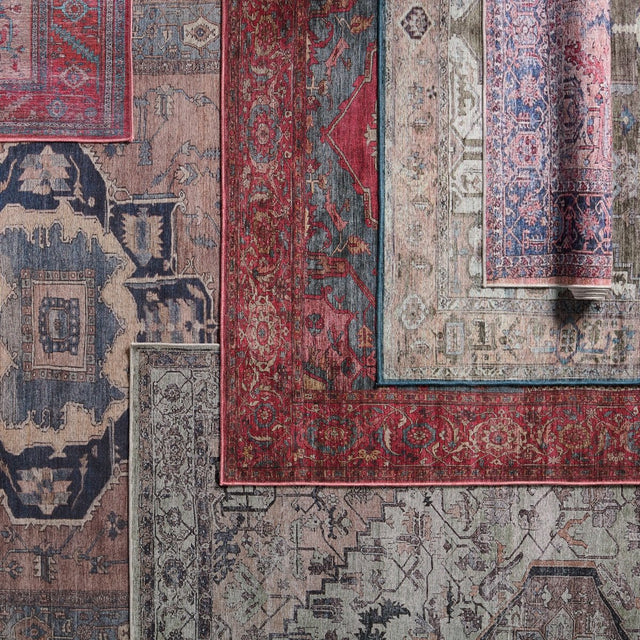 Jaipur Gloria By Label J Gloria Vin06 Red/Blue Rug.