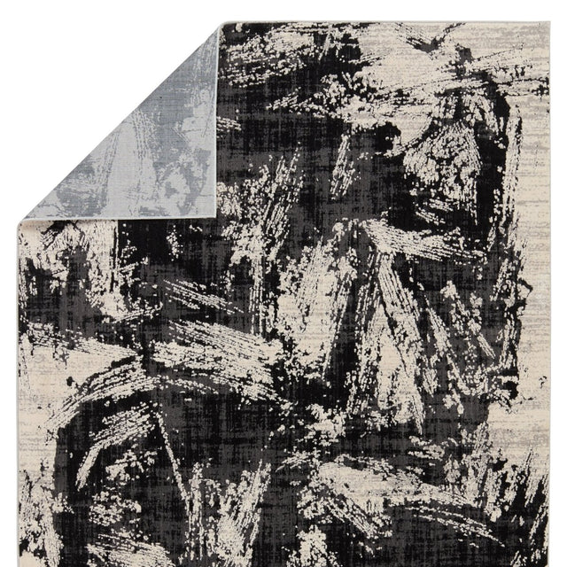 Jaipur Graphite Dusk Gra02 Black/Cream Rug.