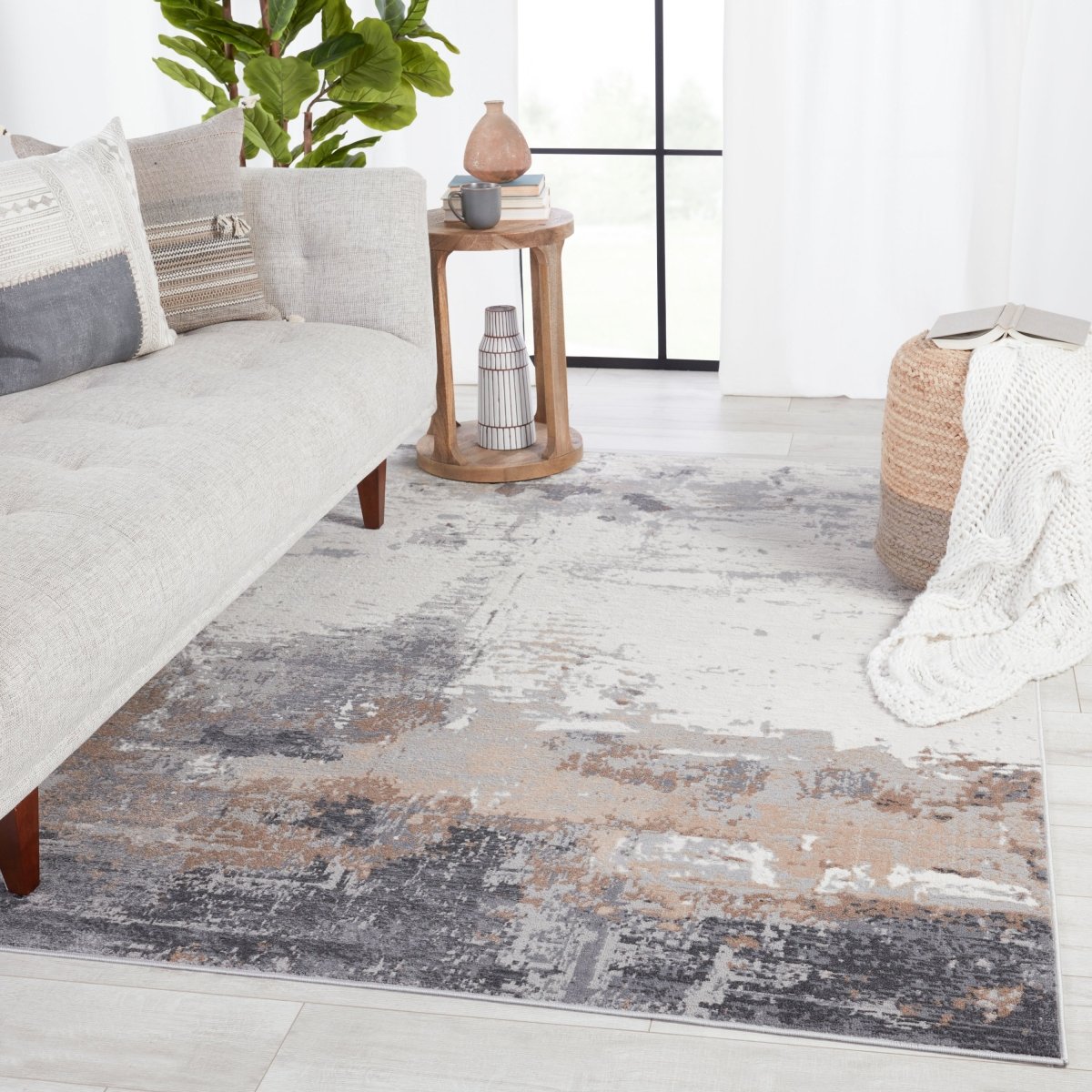 Jaipur Grotto Forsythe Gro02 Gray/Ivory Rugs.