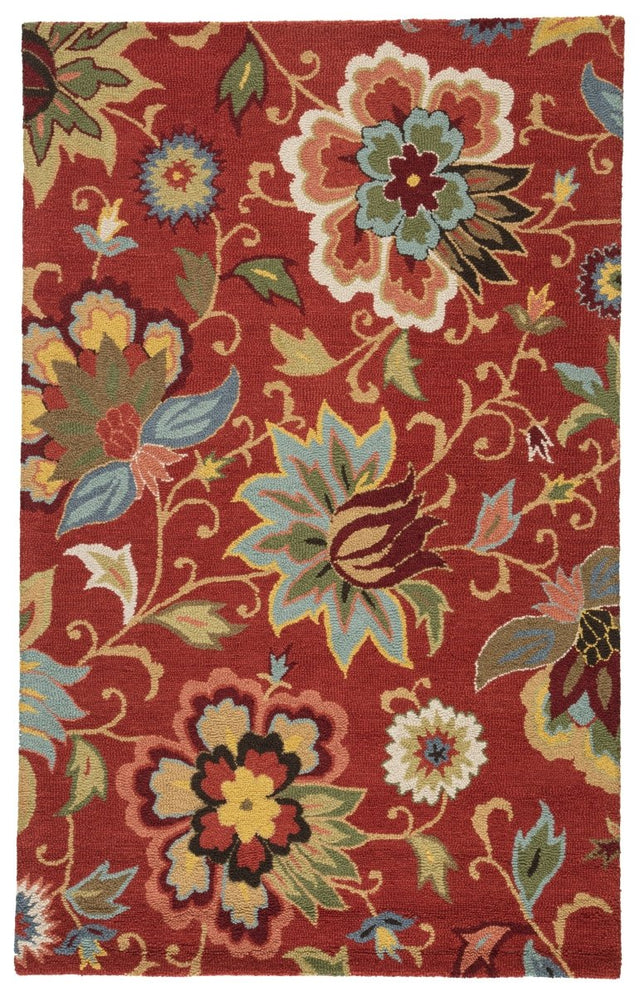Jaipur Hacienda Zamora Hac11 Red/Multicolor Rug.