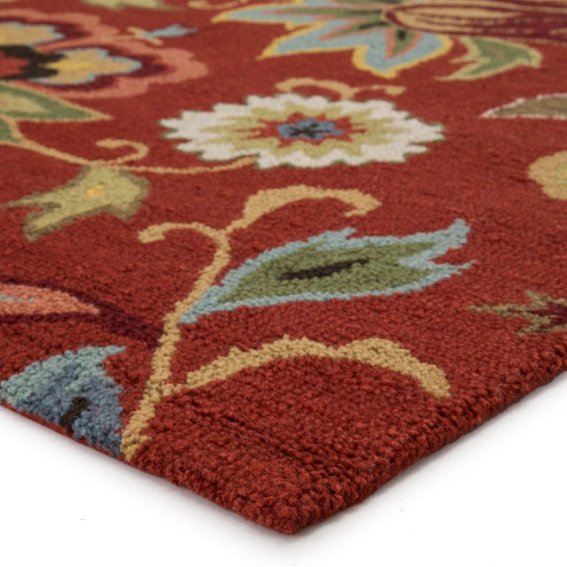 Jaipur Hacienda Zamora Hac11 Red/Multicolor Rug.