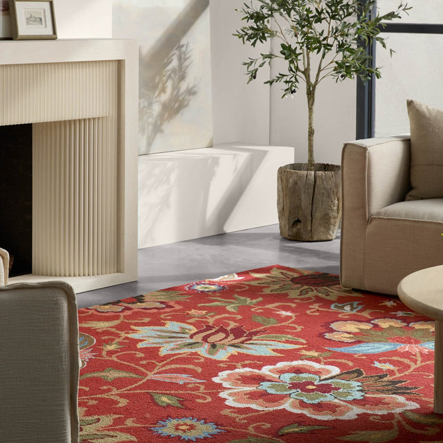 Jaipur Hacienda Zamora Hac11 Red/Multicolor Rug.