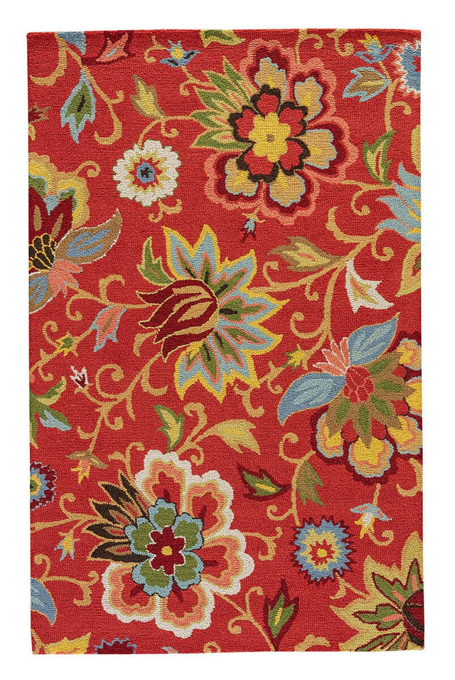 Jaipur Hacienda Zamora Hac11 Velvet Red / Velvet Red Rugs.