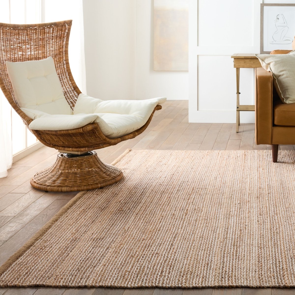 Jaipur Harman Natural Rosier Hnl03 Beige Rug.