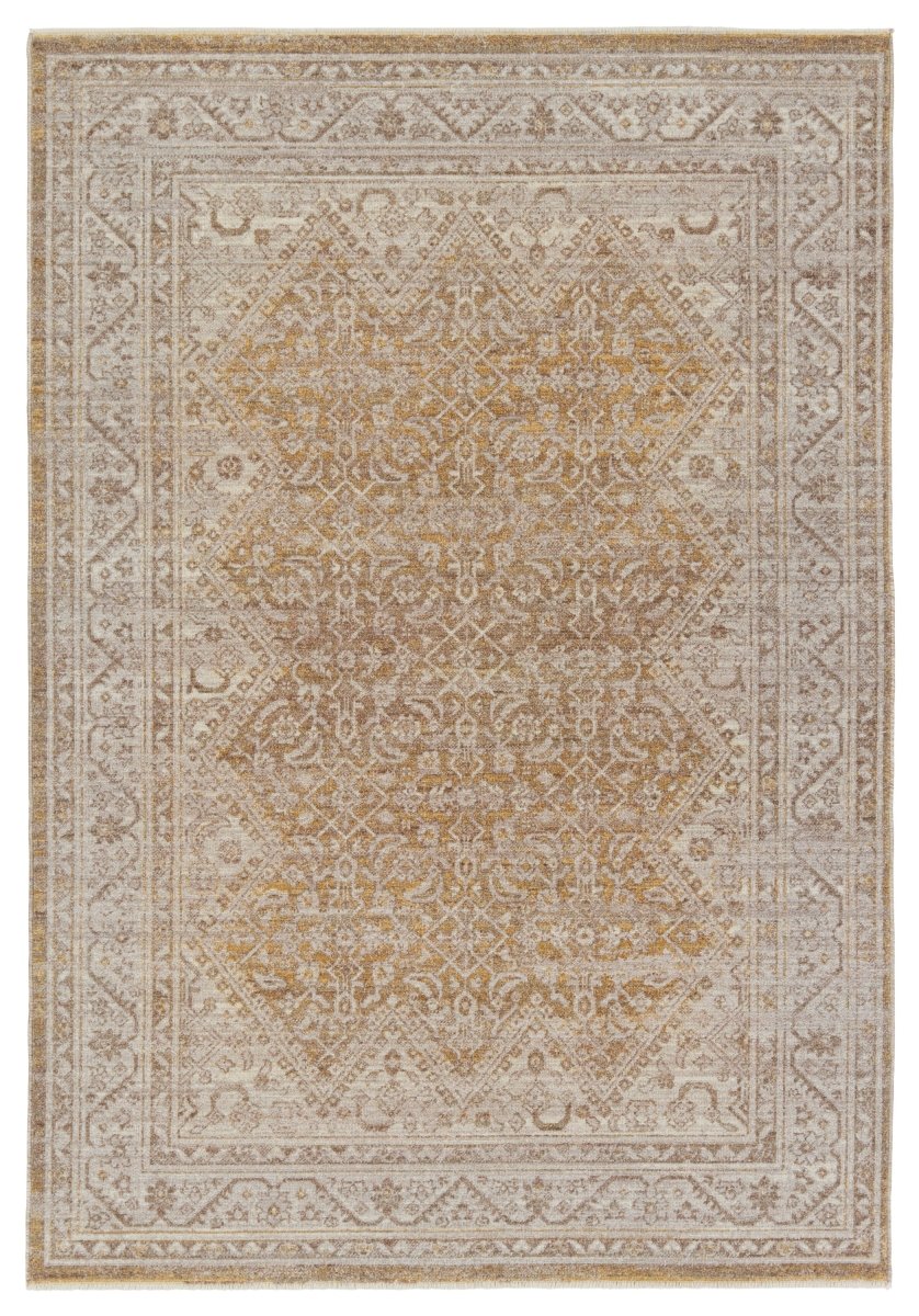 Jaipur Harriet By Label J Harriet Lei06 Gold/Light Gray Rug.