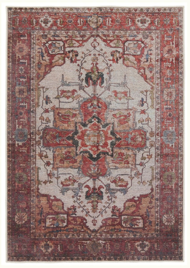 Jaipur Hepburn By Label J Hepburn Vin03 Rust/Beige Rug.