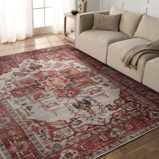 Jaipur Hepburn By Label J Hepburn Vin03 Rust/Beige Rug.