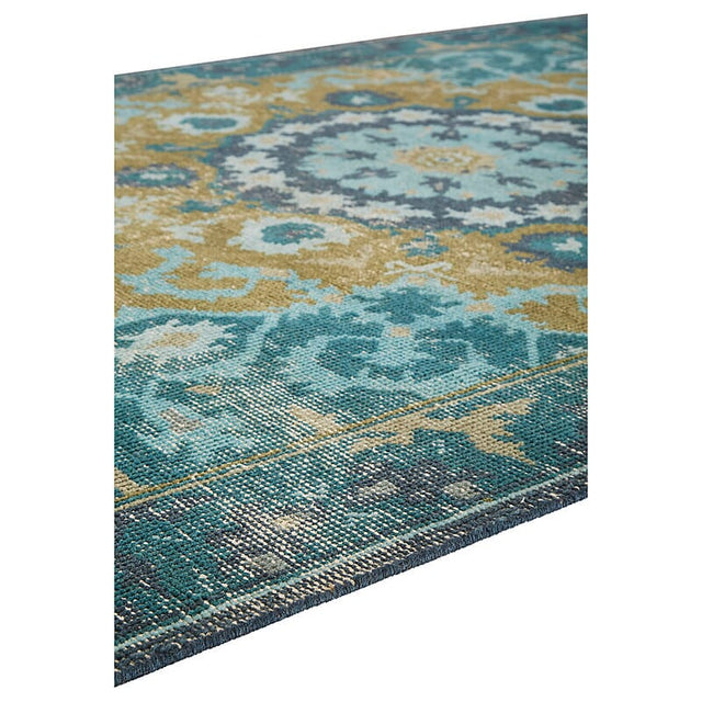Jaipur Kai Modify Kai05 Deep Teal / Avocado Rugs.