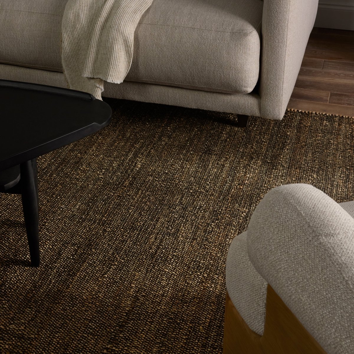 Jaipur Ketra Solous Ket01 Natural/Black Rug.