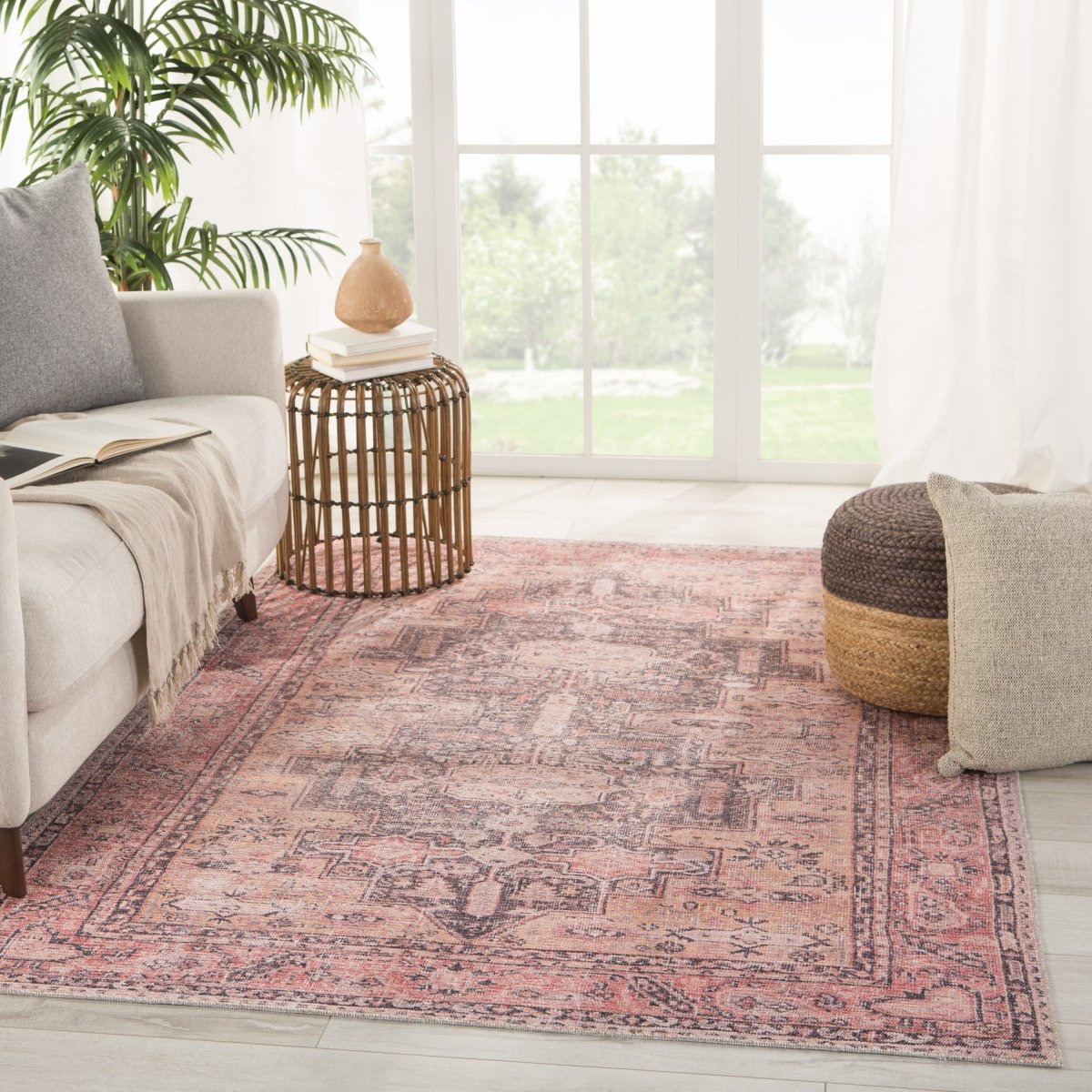 Jaipur Kindred Cosima Knd06 Pink/Dark Purple Rugs.