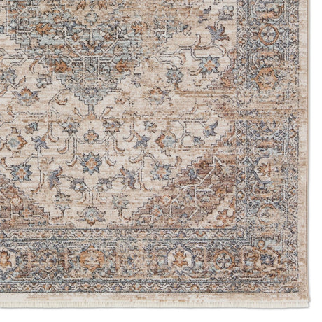 Jaipur Lark Heir Lar01 Beige/Blue Rug.