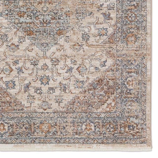 Jaipur Lark Heir Lar01 Beige/Blue Rug.