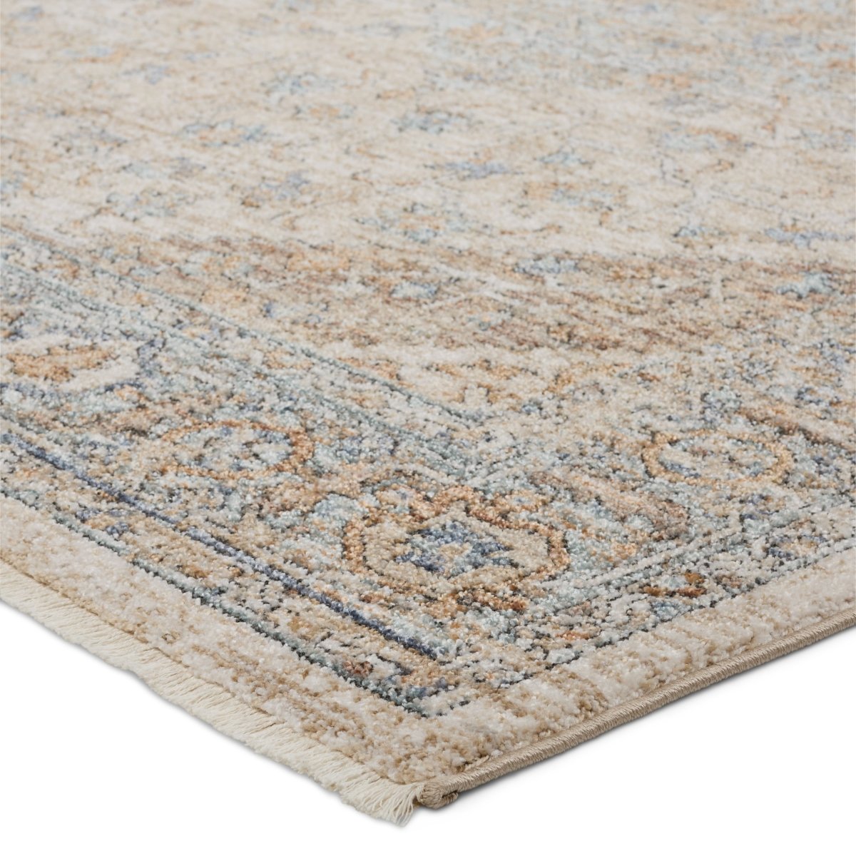 Jaipur Lark Heir Lar01 Beige/Blue Rug.