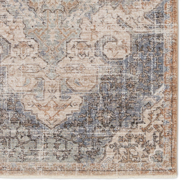 Jaipur Lark Lynette Lar03 Tan/Blue Rug.