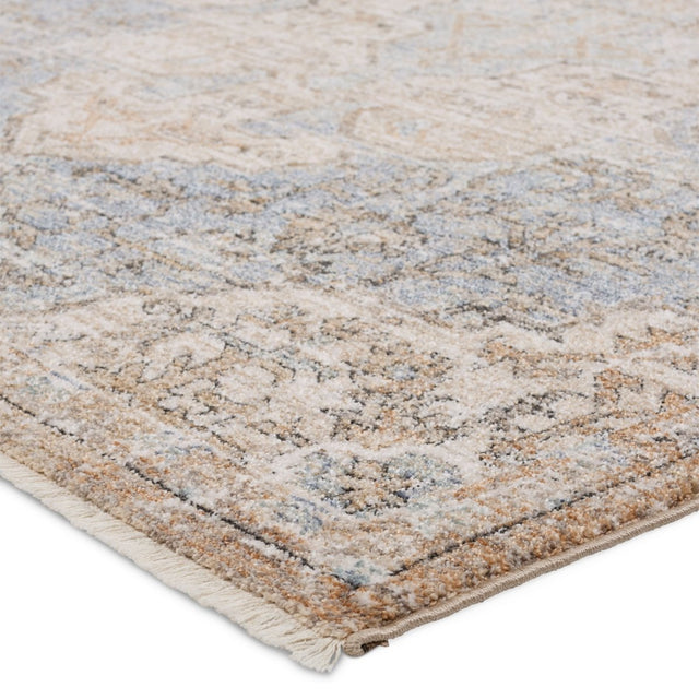 Jaipur Lark Lynette Lar03 Tan/Blue Rug.