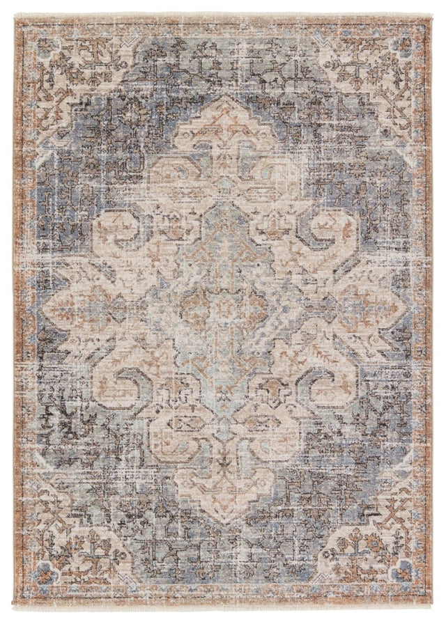 Jaipur Lark Lynette Lar03 Tan/Blue Rug.
