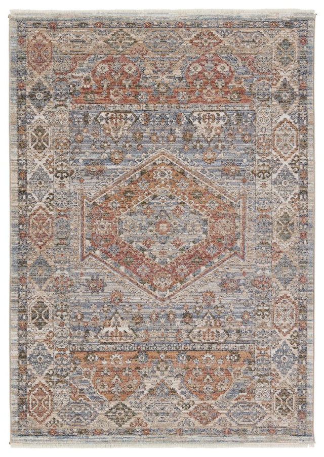 Jaipur Lark Madrid Lar02 Red/Blue Rug.