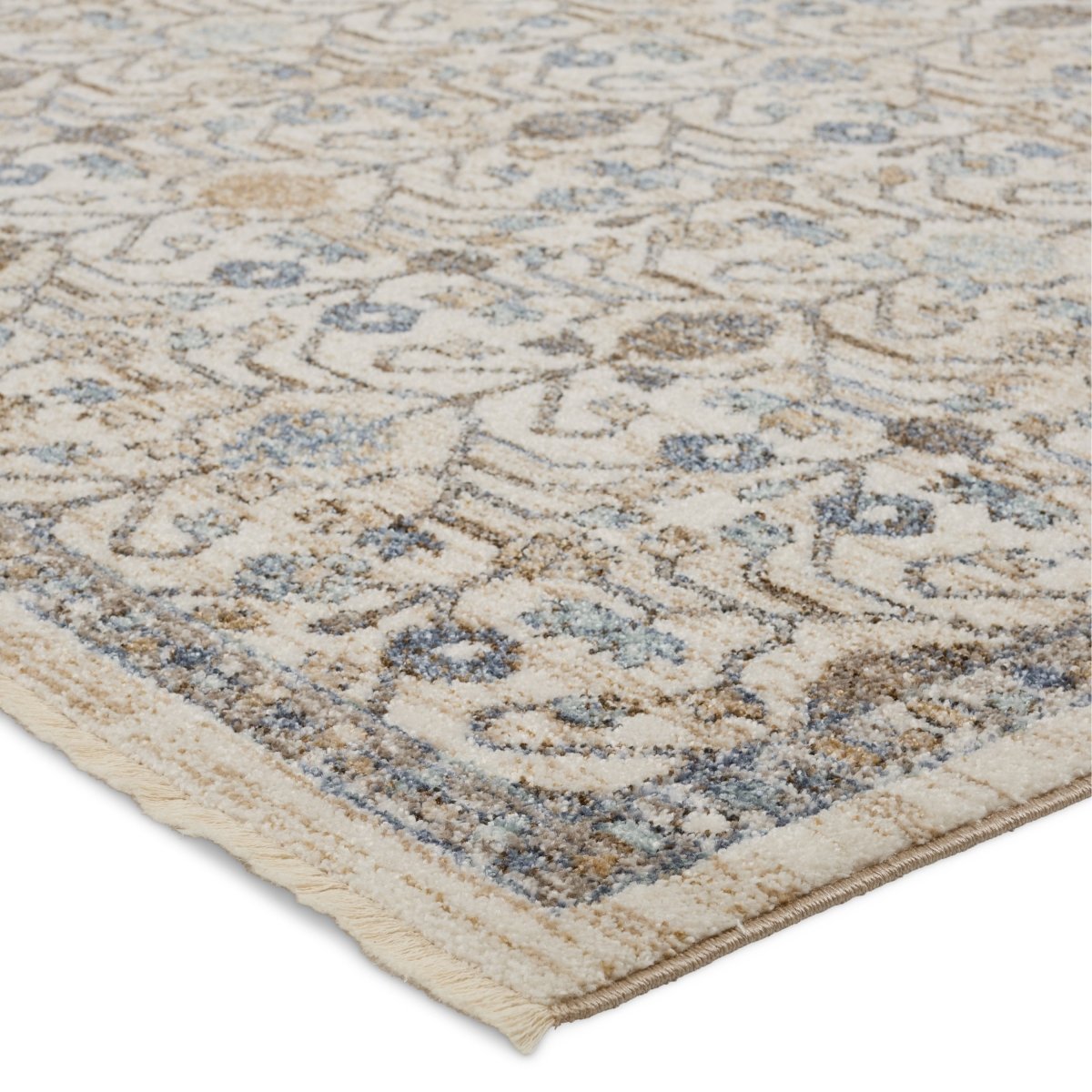 Jaipur Lark Primrose Lar04 Blue/Gold Rug.