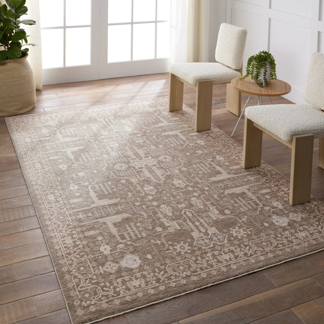 Jaipur Lilit Lechmere Lil03 Taupe/Cream Rug.
