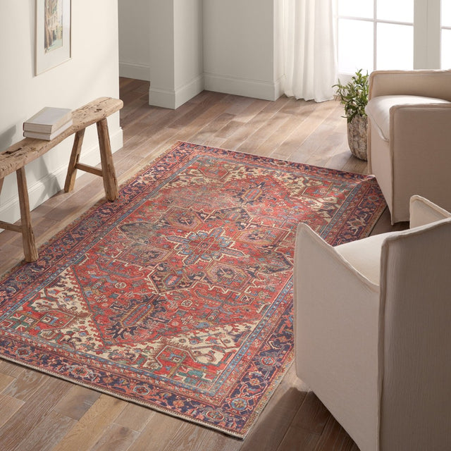 Jaipur Lucinda By Label J Lucinda Gar01 Red/Blue Rug.