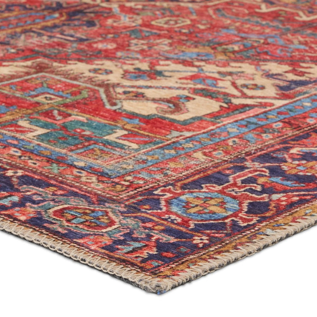 Jaipur Lucinda By Label J Lucinda Gar01 Red/Blue Rug.
