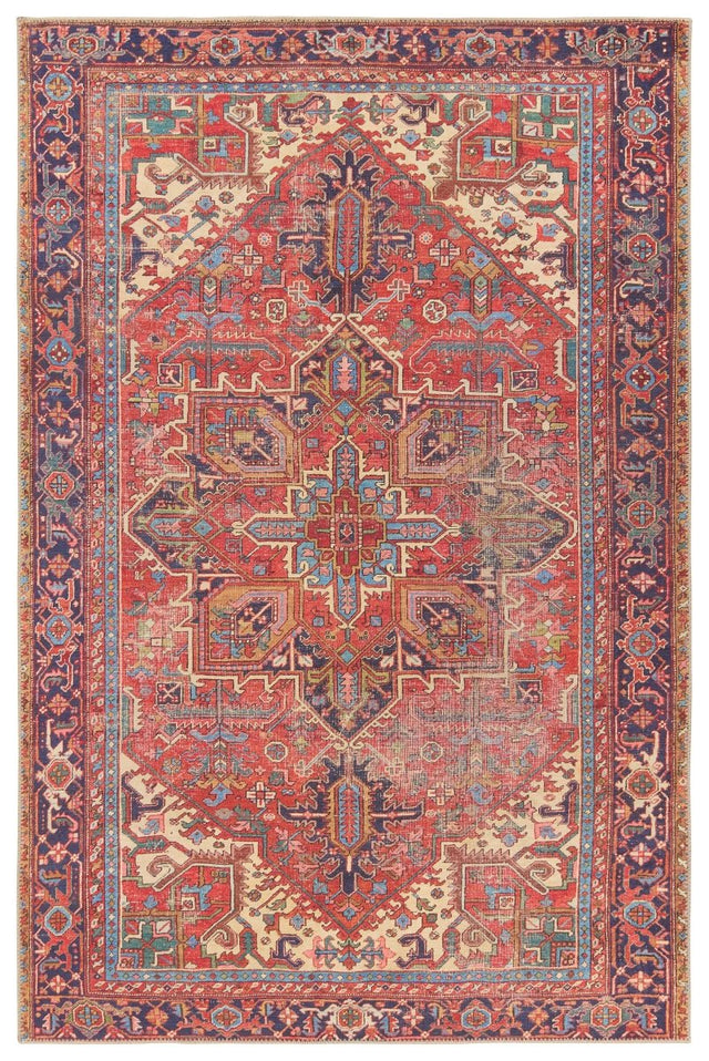 Jaipur Lucinda By Label J Lucinda Gar01 Red/Blue Rug.