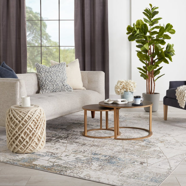 Jaipur Melo Arya Mel10 Gray Rug.