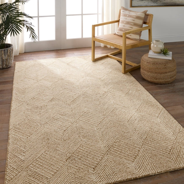 Jaipur Mercia Castellan Mrc02 Tan/Ivory Rug.
