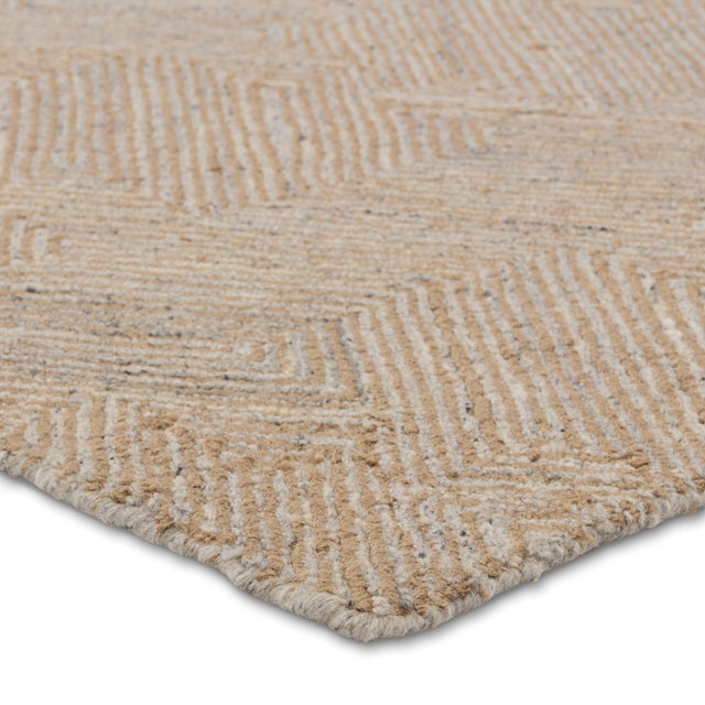 Jaipur Mercia Friesian Mrc03 Tan/Gray Rug.