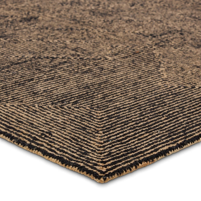 Jaipur Mercia Quarion Mrc01 Tan/Black Rug.