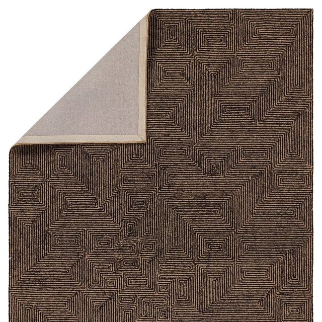 Jaipur Mercia Quarion Mrc01 Tan/Black Rug.