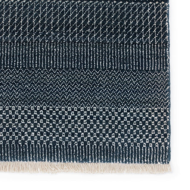 Jaipur Merritt Adler Mer03 Dark Blue/Ivory Rugs.
