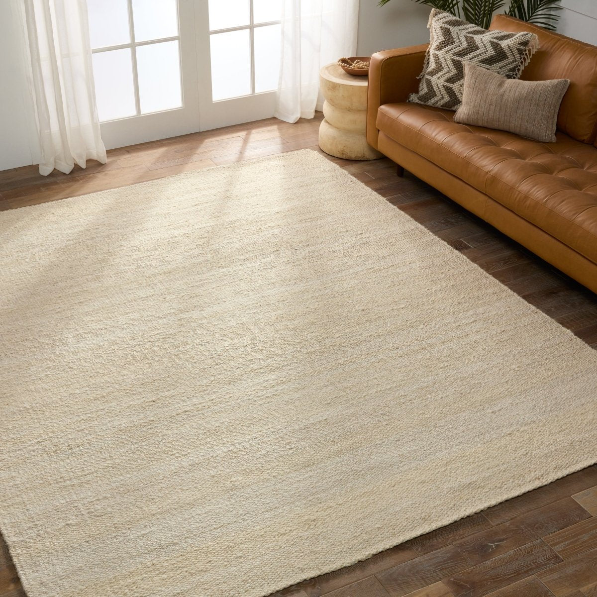 Jaipur Naturals Tobago Hutton Nat27 White Rug.