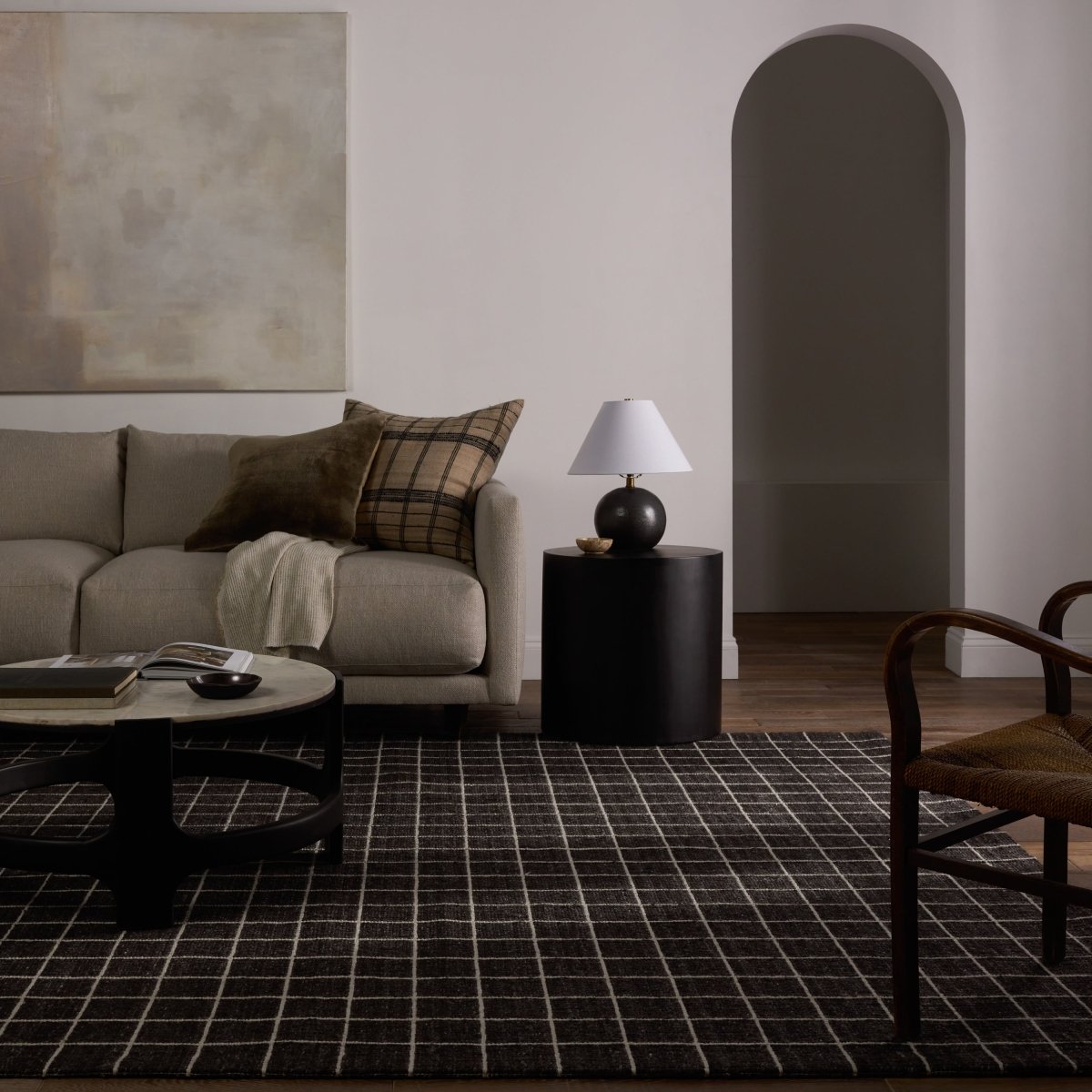 Jaipur Oxford By Barclay Butera Club Obb04 Black Rug.