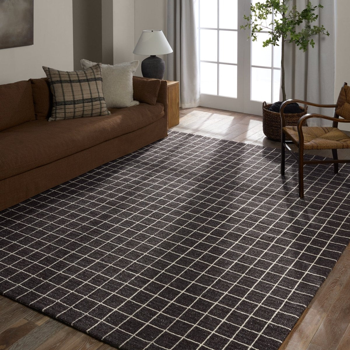 Jaipur Oxford By Barclay Butera Club Obb04 Black Rug.