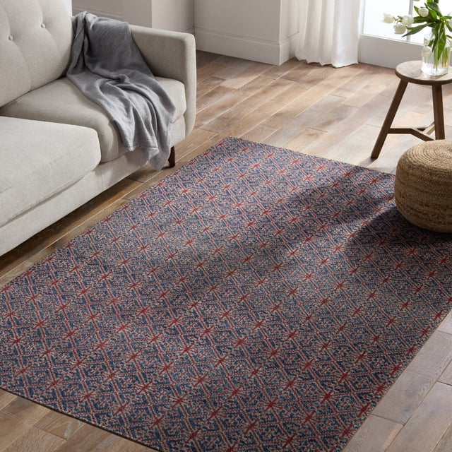 Jaipur Polaris Darlita Pol52 Red/Blue Rug.