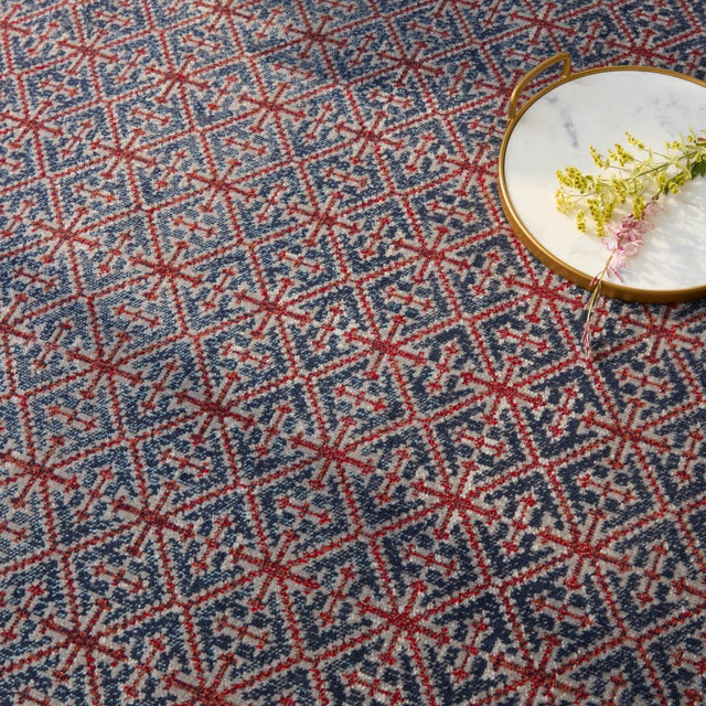 Jaipur Polaris Darlita Pol52 Red/Blue Rug.